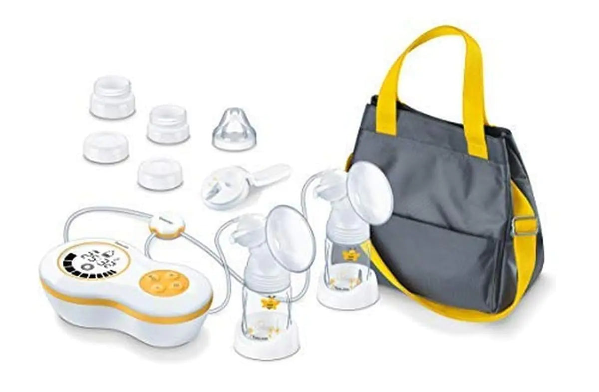Beurer BY70 Dual Wearable Breast Pump Electric Breast Pump with 10 Pumping and 10 Stimulation Levels Portable Breast Pump Hands Free with Vacuum Tech for Faster Pumping Avent & NUK Compatible